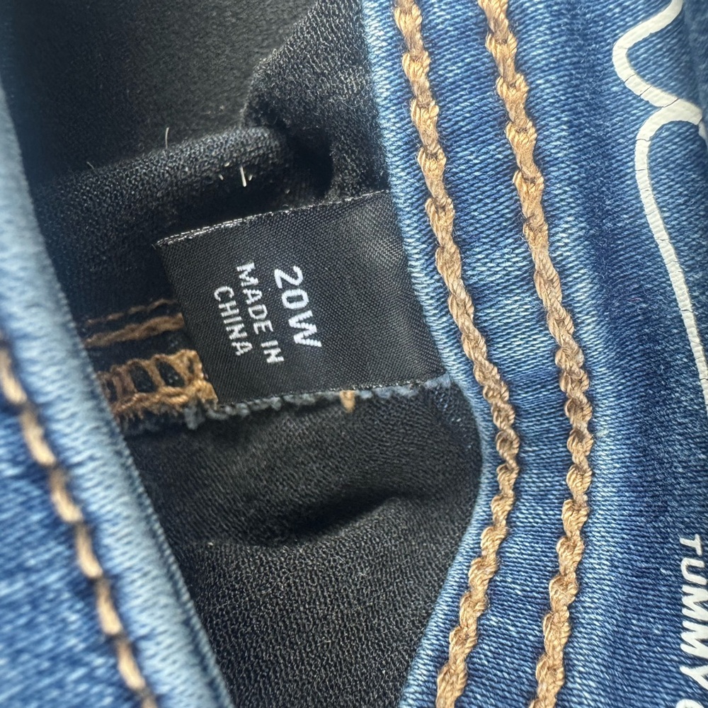 INC International Concepts Medium Blue Cropped Skinny Leg Tummy Control. - Picture 6 of 11